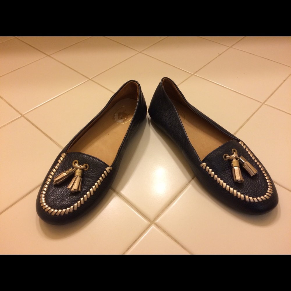 Jack Rogers navy loafers
